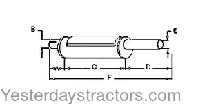 Farmall 870 Muffler A59764