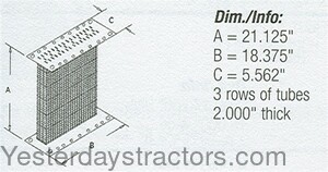 AA5582R Radiator Core AA5582R