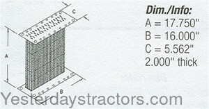 John Deere 50 Radiator Core AB4666R