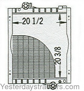 John Deere 6110 Radiator AL115731