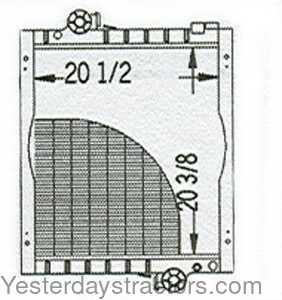 John Deere 6400 Radiator AL115732