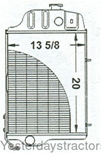 John Deere 1830 Radiator AL25255