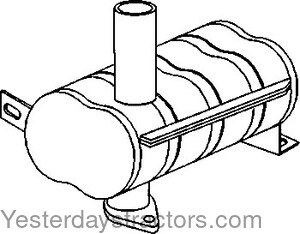 John Deere 840 Muffler AL31552