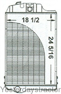 John Deere 3040 Radiator AL37566