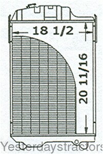 John Deere 2250 Radiator AL56372