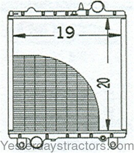 John Deere 2355 Radiator AL66774