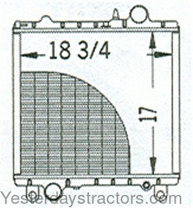 John Deere 1850 Radiator AL67563