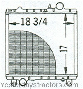 John Deere 1950N Radiator AL67563