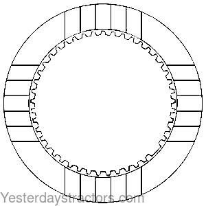 John Deere 1020 PTO Clutch Disc AR108105