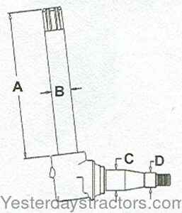 John Deere 3010 Spindle AR44333SP