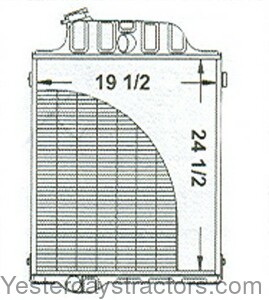 John Deere 4000 Radiator AR49454