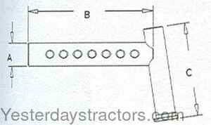 John Deere 4000 Long Knee Extension AR50963