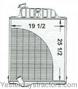 John Deere 4230 Radiator AR61883