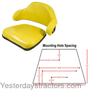 John Deere 2440 Seat Cushion Set AR65448-6