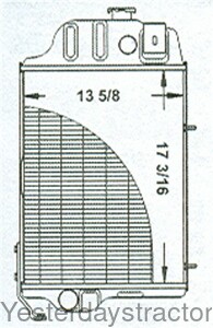 John Deere 920 Radiator AT20849