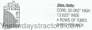 John Deere 401D Radiator AT32527