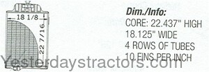 John Deere 510 Radiator AT58449
