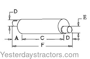 D4NN5230F Muffler D4NN5230F