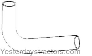 Ford 6710 Radiator Hose Upper D5NN8260C