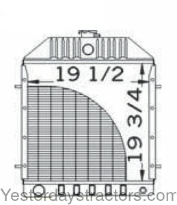 Case 1845S Radiator D81055