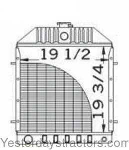 Case 584D Radiator D81055