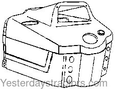 Ford 7600 Instrument Panel D8NN16948DB
