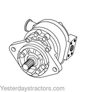 Ford 340B Hydraulic Pump D8NN600DA