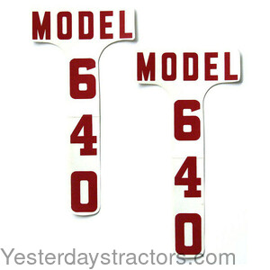 Ford 640 Hood Decals DEC333