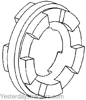 Ford 3000 Differential Lock Gear Case Adaptor E186EB9