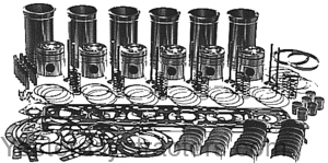 Allis Chalmers D17 Engine Overhaul Kit - Less Bearings EOK1123-LCB