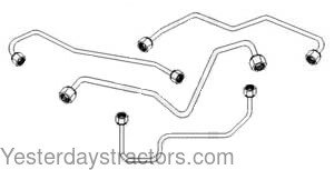 Massey Ferguson 40B Injector Line Set FPL2200