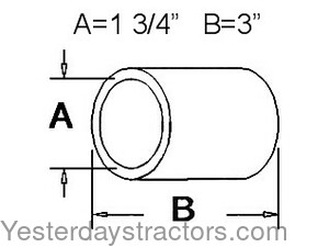 Farmall 400B Radiator Hose G47040