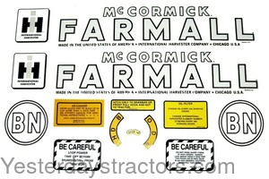 Farmall BN Decal Set IHCBN