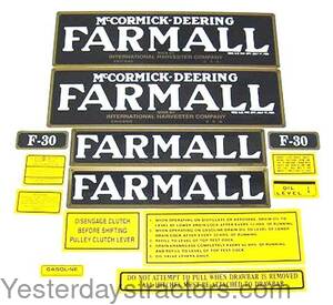 Farmall F30 Decal Set IHCF30