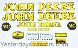 John Deere MC Decal Set JDMC