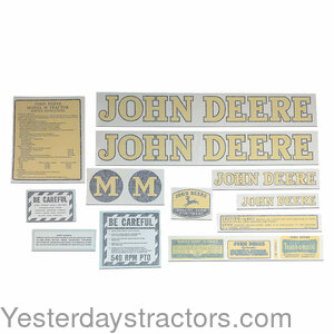 John Deere M Decal Set JDMV