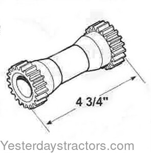 Case 1590 Hydraulic Pump Shaft K200464