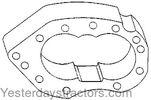 Oliver 77 Hydraulic Pump Center Plate K2043B