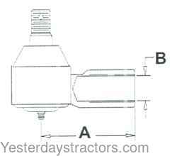 Case 885 Tie Rod End K929057