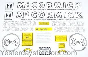 Farmall O4 Decal Set MD04