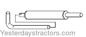 MF2710 Muffler and Pipe MF2710