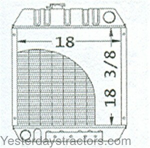 John Deere 4475 Radiator MG86563887