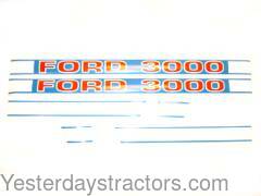 Ford 3000 Decal Set R0509