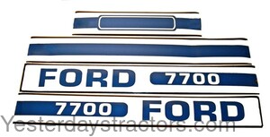 Ford 7700 Decal Set R0527