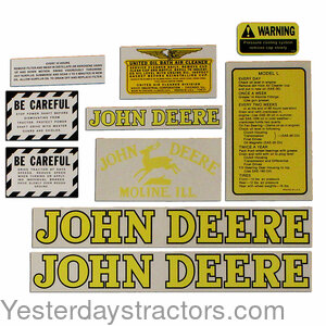 John Deere L Decal Set R0817
