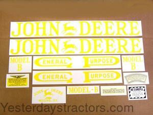 John Deere B Decal Set R1901