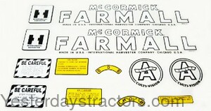 Farmall Super A Decal Set R2434