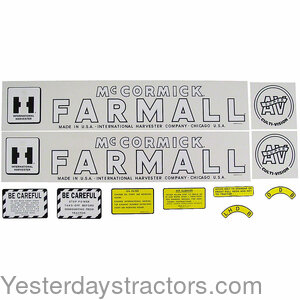 Farmall Super AV Decal Set R2570