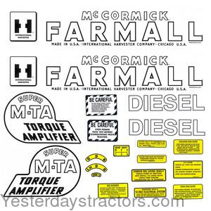 Farmall Super MTA Decal Set R2572