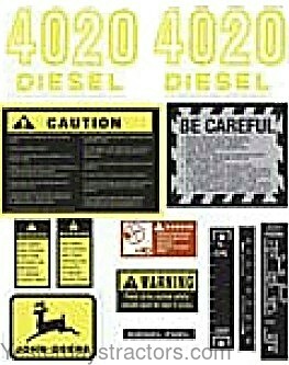 John Deere 4020 Decal Set R2610